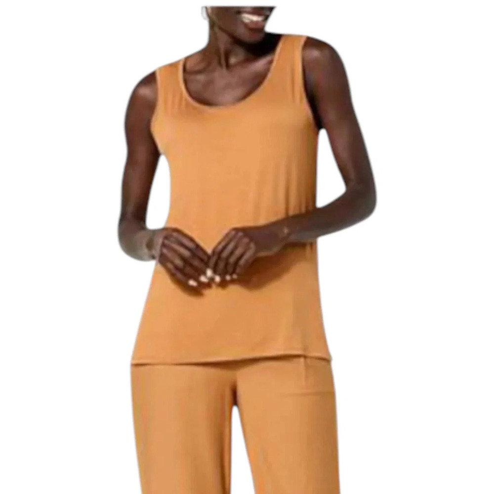 WynneLayers Women's Scoop Neck Tank Caramel - Regular